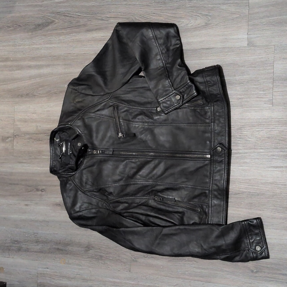 SOLD Wilson's Leather Women's Genuine Leather Jacket Sz XL Moto Biker - Picture 1 of 7